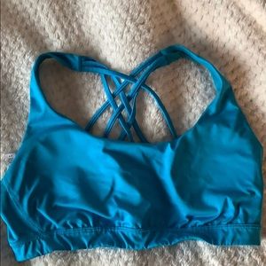 Victoria Sport Teal crossback sports bra